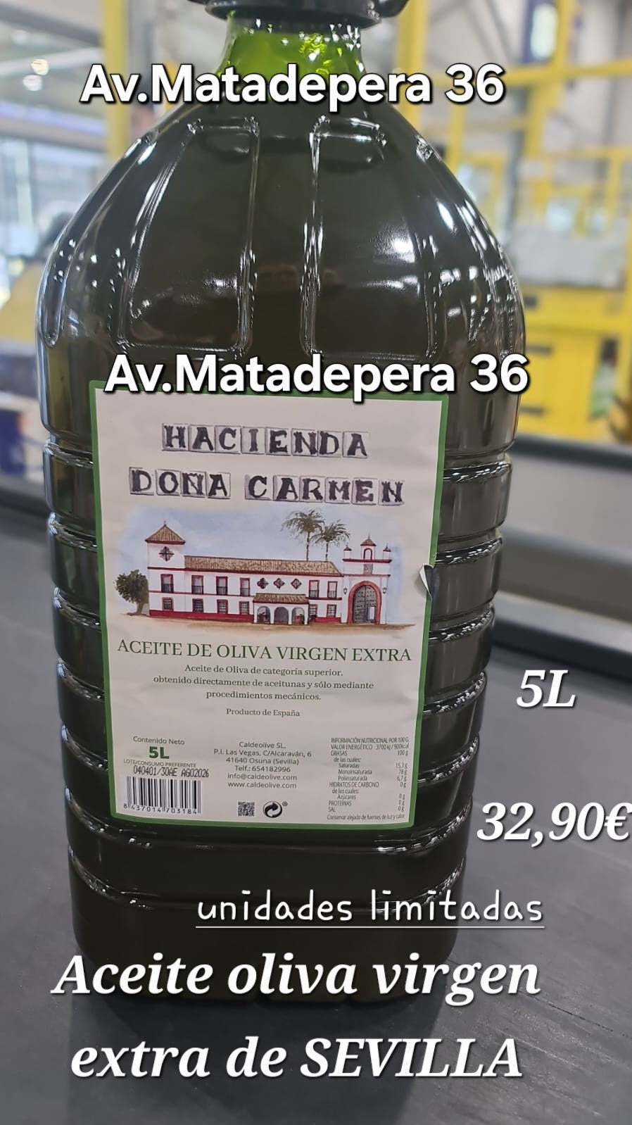 Aceite de oliva virgen extra 5L